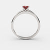 varitsa-jewellers - Solitaire Gold Engagement with 0.35ct Princess Cut Ruby - 01SG03R
